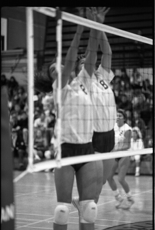 1991 Volleyball Action, Northwest Nazarene College at EOSC 09