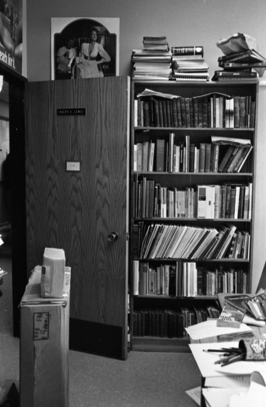 1978 Employee, Ralph Lewis' Office in Disarray 03