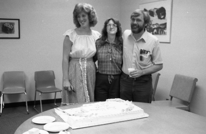 1985 Employees, Departure Party for Linda 01