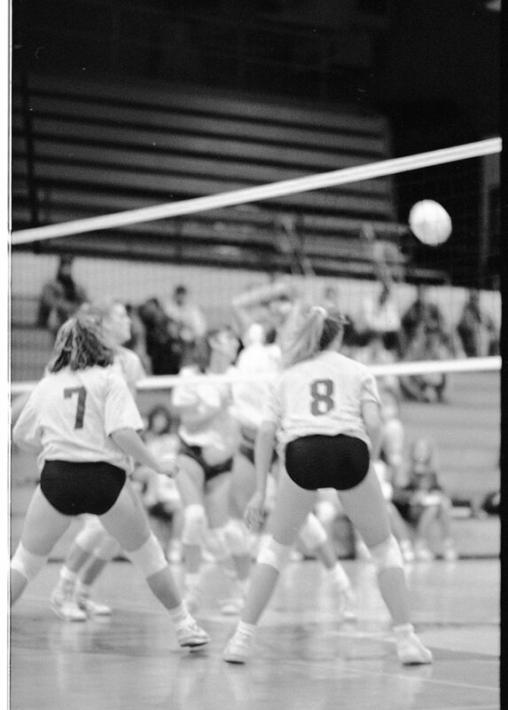 1991 Volleyball Action, Northwest Nazarene College at EOSC 04