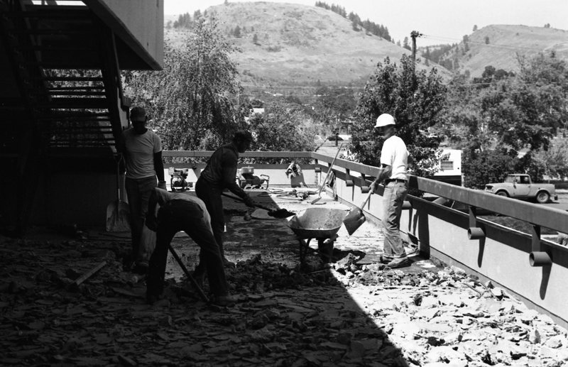 1981 Hoke Hall Patio Debris 03