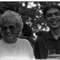 1989 Students &amp; Employees, Reception at President's House 04