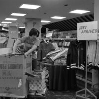 1978 Hoke Hall, Flood Bookstore Cleanup 07