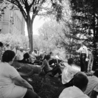 1968 Unidentified Guest Speaker, Outdoors 03