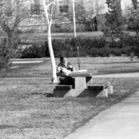1985 Students, March Outdoor Candid Shots 04