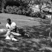 1985 Students, April Outdoor Candid Shots 05