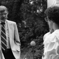 1984 Student Reception at President Gilbert's House 18