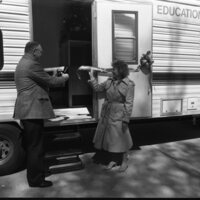 1991 Mobile Laboratory, Ribbon Cutting 16