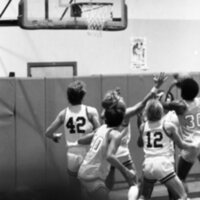 1983 Men's Basketball, EOSC vs. Idaho State, Action 15