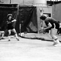 80's Softball Action, Indoors 07