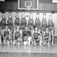 1956-57 Basketball Team 3-2