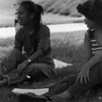 1984 Students, Outdoors, Enjoying Sunshine 03