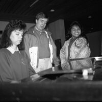 1991 Open House, Ambassador Playing Piano 02