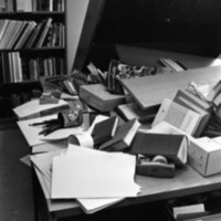 1978 Employee, Ralph Lewis' Office in Disarray 05