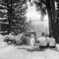 1968 Unidentified Guest Speaker, Outdoors 06