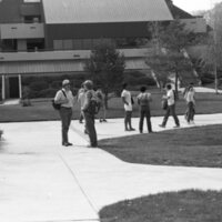 1985 Students, April Outdoor Candid Shots 13