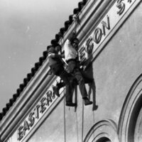 1976 Outdoor Program Rappelling, Changing Signs 17