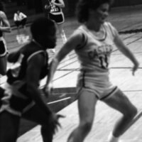 1987 Women's Basketball Action, George Fox at EOSC 27
