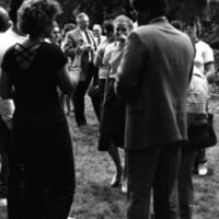1984 Student Reception at President Gilbert's House 11