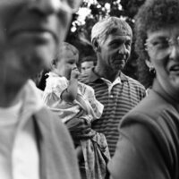 1984 School Begins, Faculty &amp; Staff Reception at President Gilbert's House 11