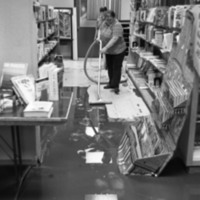 1978 Hoke Hall, Flood Bookstore Cleanup 05