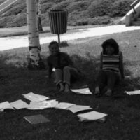 1984 Students, Outdoors, Enjoying Sunshine 06
