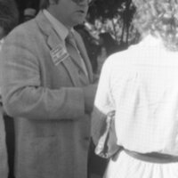 1983 Student Reception at President Dave Gilbert's House 05
