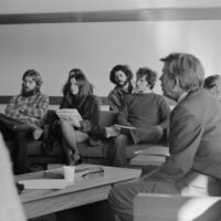 1975 Students, Conversations with President Rodney Briggs 05