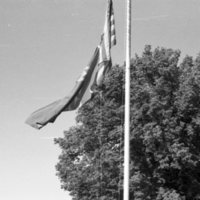 1979 Flags Being Hung 1