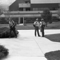1985 Students, April Outdoor Candid Shots 10