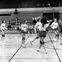 1983 Volleyball, EOSC vs. Lewis &amp; Clark, Action 07