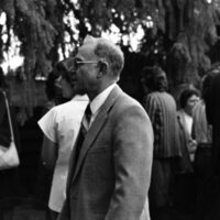 1984 School Begins, Faculty &amp; Staff Reception at President Gilbert's House 03