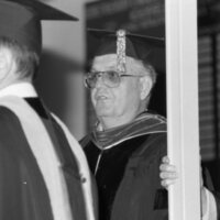 1985 Graduation, Faculty Walk 03