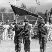 1985 Homecoming Game, Flags