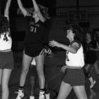 1984 Women's Basketball Action, EOSC vs. Whitman 16