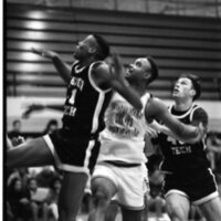 1991 Men's Basketball Action, Oregon Tech at EOSC 03