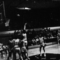 1985 Men's Basketball, EOSC vs. LCSC 01
