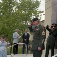 1991 ROTC Ceremony, First Salutes 04