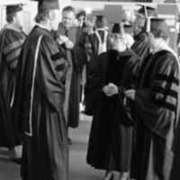 1976 Graduation, Faculty Preparation 03