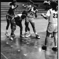 1991 Women's Basketball Action, Lewis &amp; Clark at EOSC 03