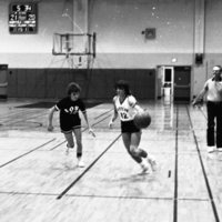 1982 Women's Basketball, EOSC vs. Southern Oregon State College, Action 06