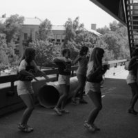 1981 Cheerleaders Practice 02