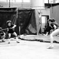80's Softball Action, Indoors 05