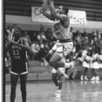 1991 Men's Basketball Action, Oregon Tech at EOSC 07