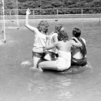 1981 Students, Fountain Swim 01