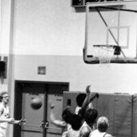 1983 Men's Basketball, EOSC vs. Idaho State, Action 30