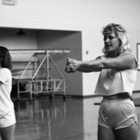 1985 Cheerleaders Practice 01