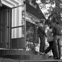 1983 Student Reception at President Dave Gilbert's House 11