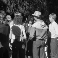 1983 Student Reception at President Dave Gilbert's House 12