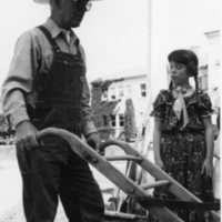 1987 Ackerman Elementary School, Pioneer Days, Farmer 03